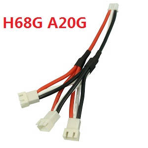 JJRC H68 H68G RC quadcopter drone spare parts 1 to 3 charger wire (H68G A20G)