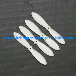 JJRC H7 quadcopter spare parts main blades (Whire) - Click Image to Close