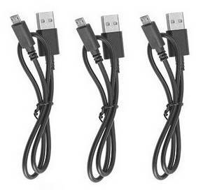 JJRC H73 RC Quadcopter spare parts USB charger wire 3pcs - Click Image to Close