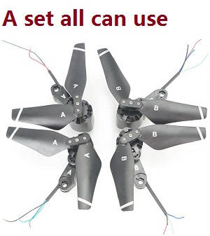 JJRC H78G RC quadcopter drone spare parts side bar and motor set 4pcs - Click Image to Close