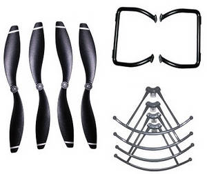 JJRC H86 RC quadcopter drone spare parts main blades + undercarriage + protection frame set
