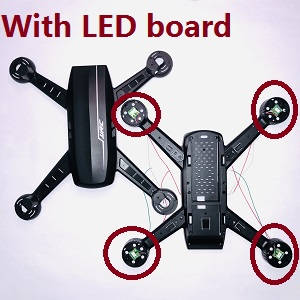 JJRC H86 RC quadcopter drone spare parts upper and lower cover with LED board assembly - Click Image to Close