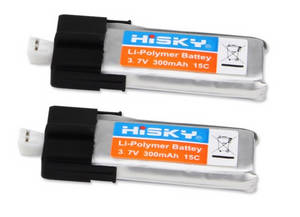 Hisky HCP100 FBL100 MCPX RC Helicopter spare parts 3.7v 300mAh battery 2pcs