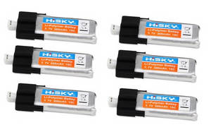 Hisky HCP100 FBL100 MCPX RC Helicopter spare parts 3.7v 300mAh battery 6pcs