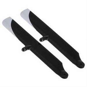 Hisky HCP100 FBL100 MCPX RC Helicopter spare parts main blades (Black-White or Random color) - Click Image to Close