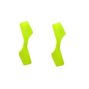 Hisky HCP100 FBL100 MCPX RC Helicopter spare parts tail blade (Green) 2pcs - Click Image to Close