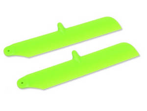Hisky HCP100 FBL100 MCPX RC Helicopter spare parts main blades (Green or Random color) - Click Image to Close