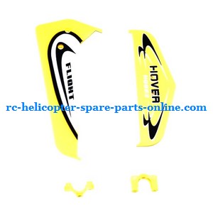 Huan Qi HQ823 helicopter spare parts tail decorative set (Yellow)