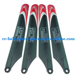 Huan Qi HQ823 helicopter spare parts main blades (Red) - Click Image to Close
