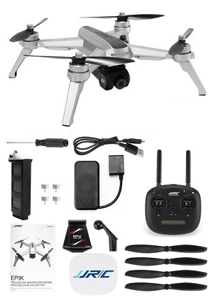 JJRC X5 Drone With 2K Camera RTF Silver - Click Image to Close