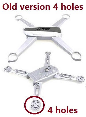 JJRC JJPRO X5 X5P RC Drone Quadcopter spare parts upper and lower cover (Old version 4 holes) Silver