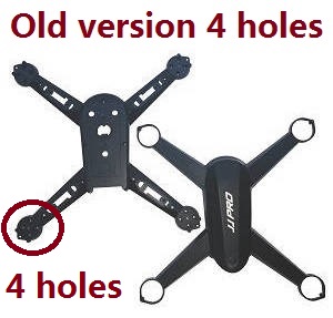 JJRC JJPRO X5 X5P RC Drone Quadcopter spare parts upper and lower cover (Old version 4 holes) Black