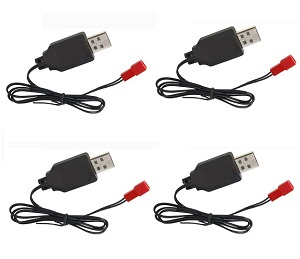 JJRC H12C H12W H12CH H12WH RC quadcopter drone spare parts USB charger wire 4pcs - Click Image to Close