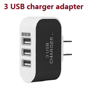DFD F181 F181C F181W F181D F181DH RC quadcopter drone spare parts 3 USB charger adapter - Click Image to Close