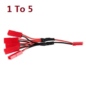 JJRC H12C H12W H12CH H12WH RC quadcopter drone spare parts 1 to 5 charger wire - Click Image to Close