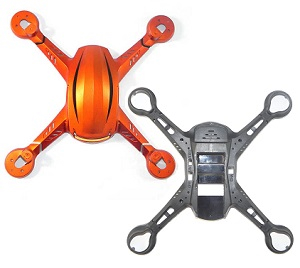 JJRC H12C H12W H12CH H12WH RC quadcopter drone spare parts lower and upper cover Orange - Click Image to Close