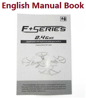 DFD F181 F181C F181W F181D F181DH RC quadcopter drone spare parts English manual book - Click Image to Close