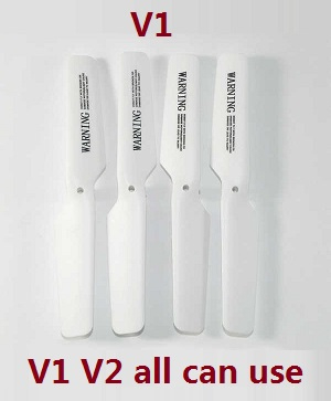 JJRC H12C H12W H12CH H12WH RC quadcopter drone spare parts main blades propellers White V1 - Click Image to Close