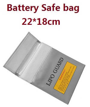 JJRC M03 E160 Yu Xiang F1 RC Helicopter spare parts battery safe bag 22*18cm - Click Image to Close