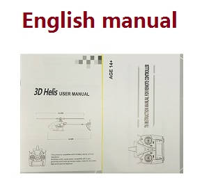 JJRC M03 E160 Yu Xiang F1 RC Helicopter spare parts English manual book - Click Image to Close