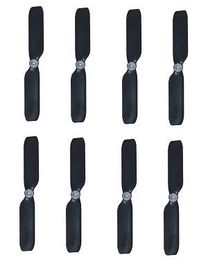 JJRC M05 E130 Yu Xiang F03 RC Helicopter spare parts tail blade 8pcs - Click Image to Close