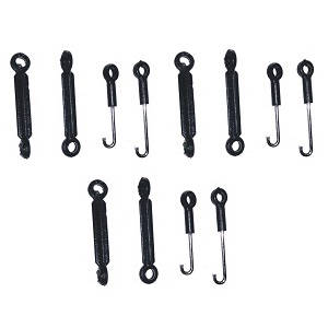 JJRC M05 E130 Yu Xiang F03 RC Helicopter spare parts upper and lower connect buckles 12pcs - Click Image to Close
