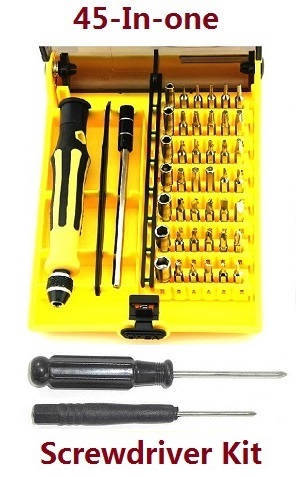 JJRC M05 E130 Yu Xiang F03 RC Helicopter spare parts 45-in-one A set of boutique screwdriver + 2*cross screwdriver set - Click Image to Close