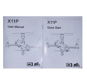 JJRC X11 X11P Pro RC Drone Quadcopter spare parts English manual book (X11P) - Click Image to Close