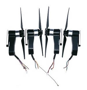 JJRC X12 X12P RC quadcopter drone spare parts side bar and motors set with propellers (2*A+2*B)