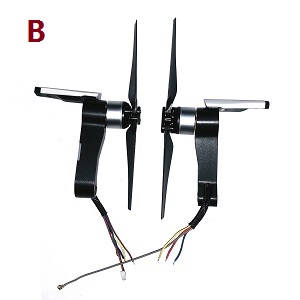 JJRC X12 X12P RC quadcopter drone spare parts side bar and motors set with propellers (2*B) - Click Image to Close