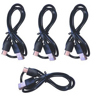 JJRC X13 RC quadcopter drone spare parts USB charger wire 4pcs - Click Image to Close