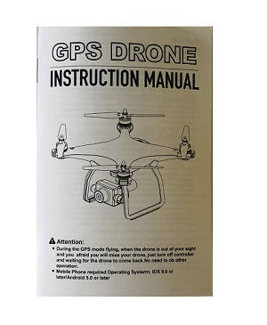 JJRC X13 RC quadcopter drone spare parts English manual book