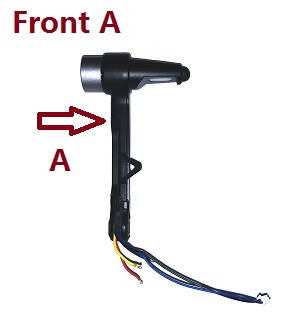 JJRC X15 S137 8802 Pro Dragonfly GPS RC quadcopter drone spare parts side bar and motor module (Front A) - Click Image to Close