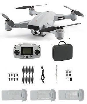 JJRC X16 GPS drone with 3 battery and portable bag, RTF Gray