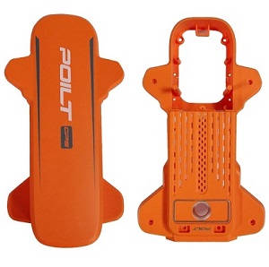 JJRC X17 G105 Pro RC quadcopter drone spare parts upper and lower cover Orange - Click Image to Close