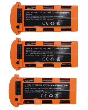 JJRC X17 G105 Pro RC quadcopter drone spare parts 11.1V 2850mAh battery Orange 3pcs