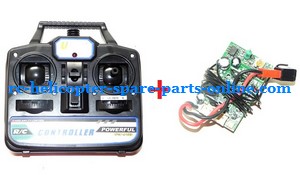Ulike JM817 helicopter spare parts transmitter + PCB board (set) - Click Image to Close