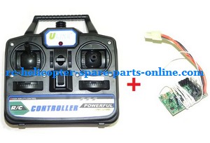 Ulike JM819 helicopter spare parts transmitter + PCB board (set) - Click Image to Close