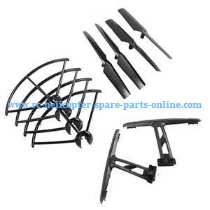 JXD 509 509V 509W 509G Jin Xing Da JD RC Quadcopter spare parts protection frame set + main blades + undercarriage