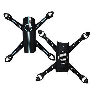 JXD 528 Jin Xing Da JD RC Quadcopter Drone spare parts upper and lower cover (Black) - Click Image to Close