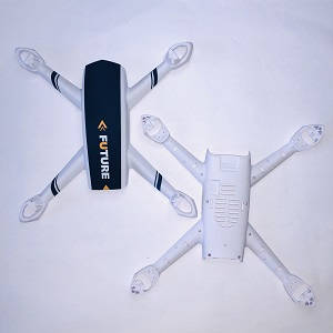 JXD 528 Jin Xing Da JD RC Quadcopter Drone spare parts upper and lower cover (White) - Click Image to Close