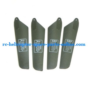 JXD 331 helicopter spare parts main blades (2x upper + 2x lower) - Click Image to Close
