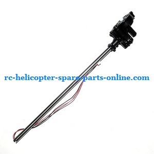 JXD 349 helicopter spare parts tail big pipe + tail motor + tail motor deck (set) - Click Image to Close