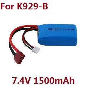 Wltoys K929 K929-A K929-B RC Car spare parts 7.4V 1500mAh battery (For K929-B) - Click Image to Close