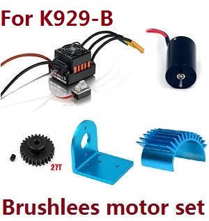 Wltoys K929 K929-A K929-B RC Car spare parts Brushless motor set for K929-B - Click Image to Close