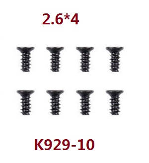 Wltoys K929 K929-A K929-B RC Car spare parts screws 2.6*4 K929-10