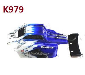 Wltoys K969 K979 K989 K999 P929 P939 RC Car spare parts car shell (K979 Blue)