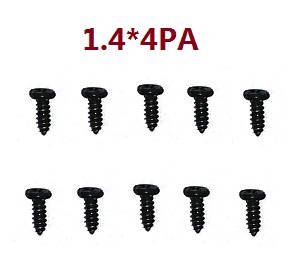 Wltoys K969 K979 K989 K999 P929 P939 RC Car spare parts screws 1.4*4PA 10pcs