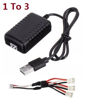 *** Deal *** JJRC Q35 Q36 RC car spare parts 7.4V 1 to 3 charger wire + USB charger wire