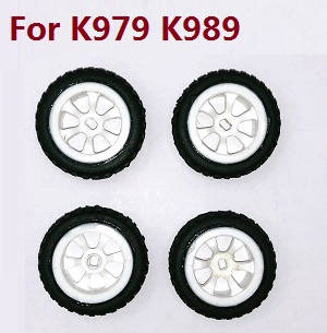 Wltoys K969 K979 K989 K999 P929 P939 RC Car spare parts tires (For K979 K989)